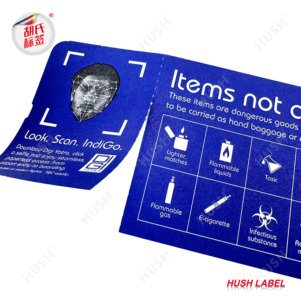 Wholesale Custom Printing IndiGo Airlines Flight Ticket Airline Thermal Paper Boarding Pass Air Fright Tickets