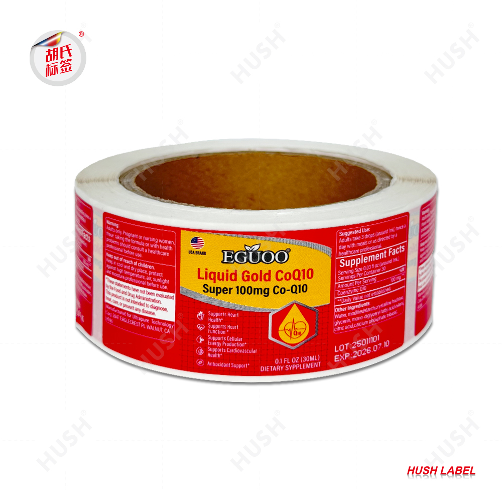 Manufacturer High Grade Printing Bottle Sticker Logo Custom Packaging Labels