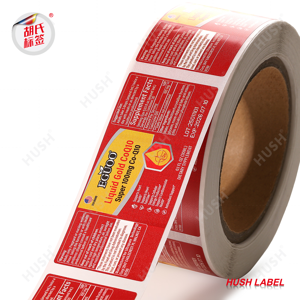 Manufacturer High Grade Printing Bottle Sticker Logo Custom Packaging Labels