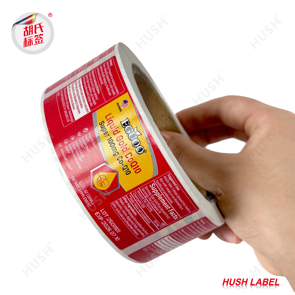 Manufacturer High Grade Printing Bottle Sticker Logo Custom Packaging Labels