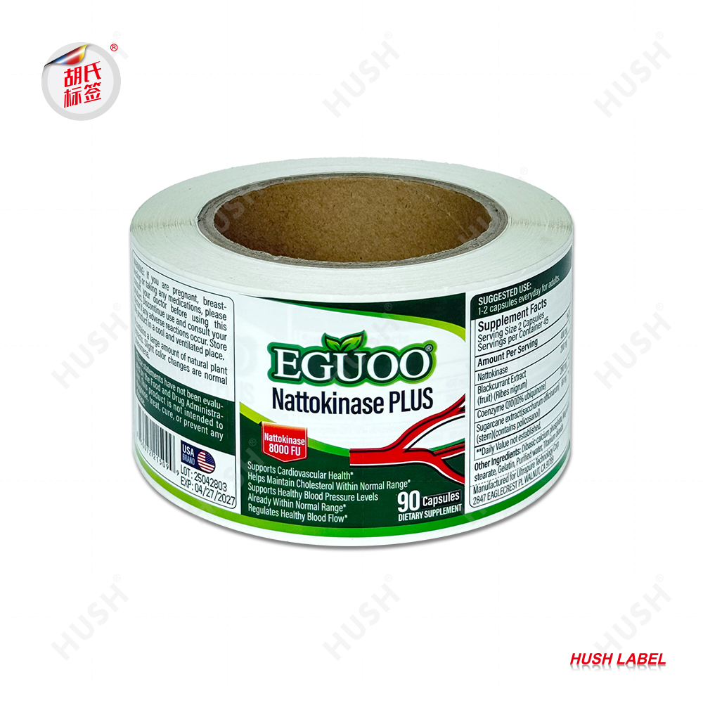 Custom Business Labels Printable Adhesive Sticker Roll for Food Packaging