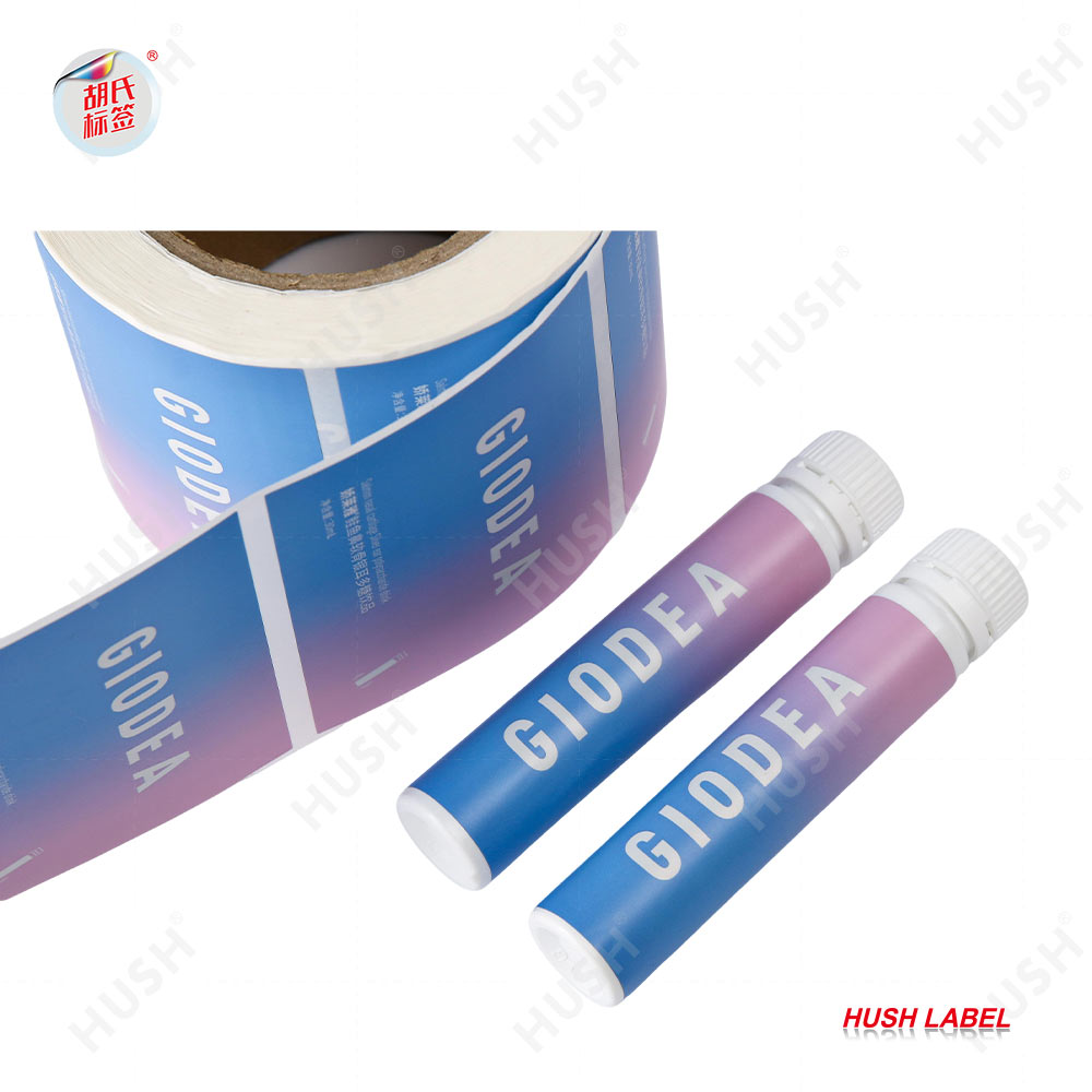 Custom Glass Bottle Tube Health Supplement Label Packaging Sticker Disposable Meal Fast Food Adhesive Labels