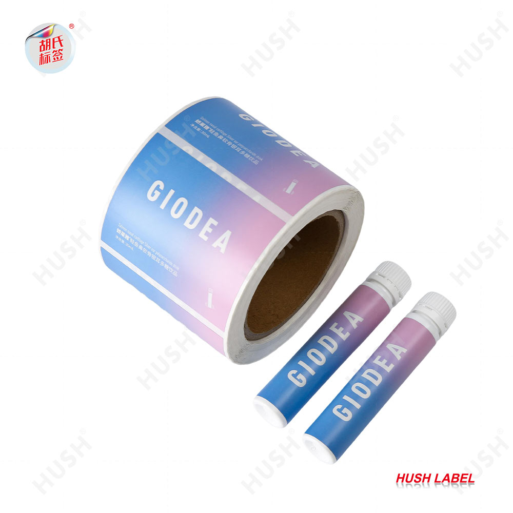 Custom Glass Bottle Tube Health Supplement Label Packaging Sticker Disposable Meal Fast Food Adhesive Labels