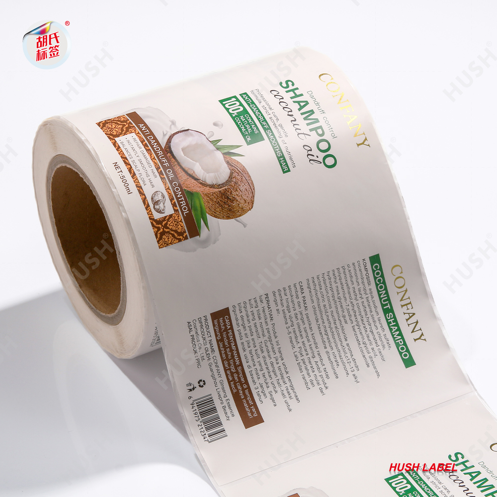 Waterproof Custom Design Private Roll Label Cosmetics Shampoo Bottle Labels Stic