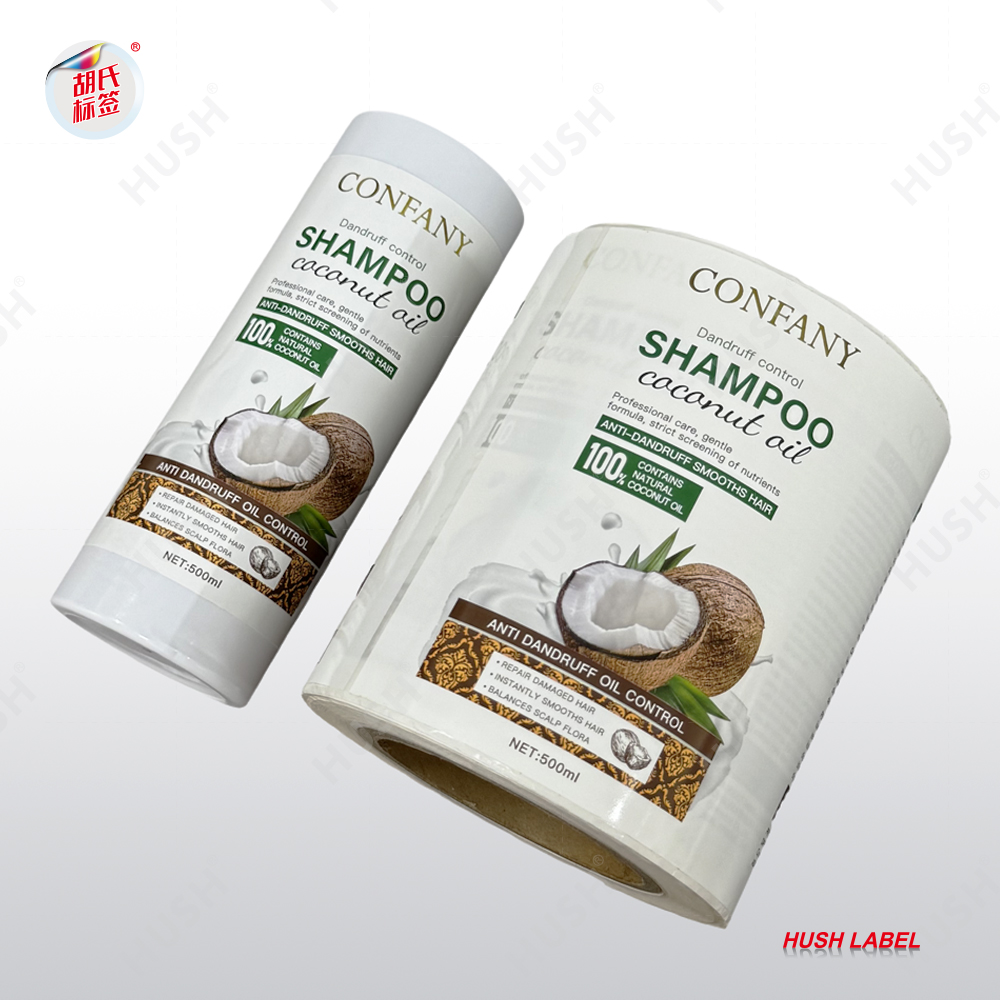 Waterproof Custom Design Private Roll Label Cosmetics Shampoo Bottle Labels Stickers Printing
