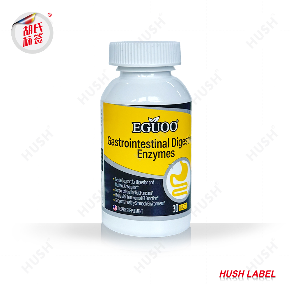 Custom Printed logo Sticker Waterproof Self-adhesive Roll Bottle Packaging Label Sticker