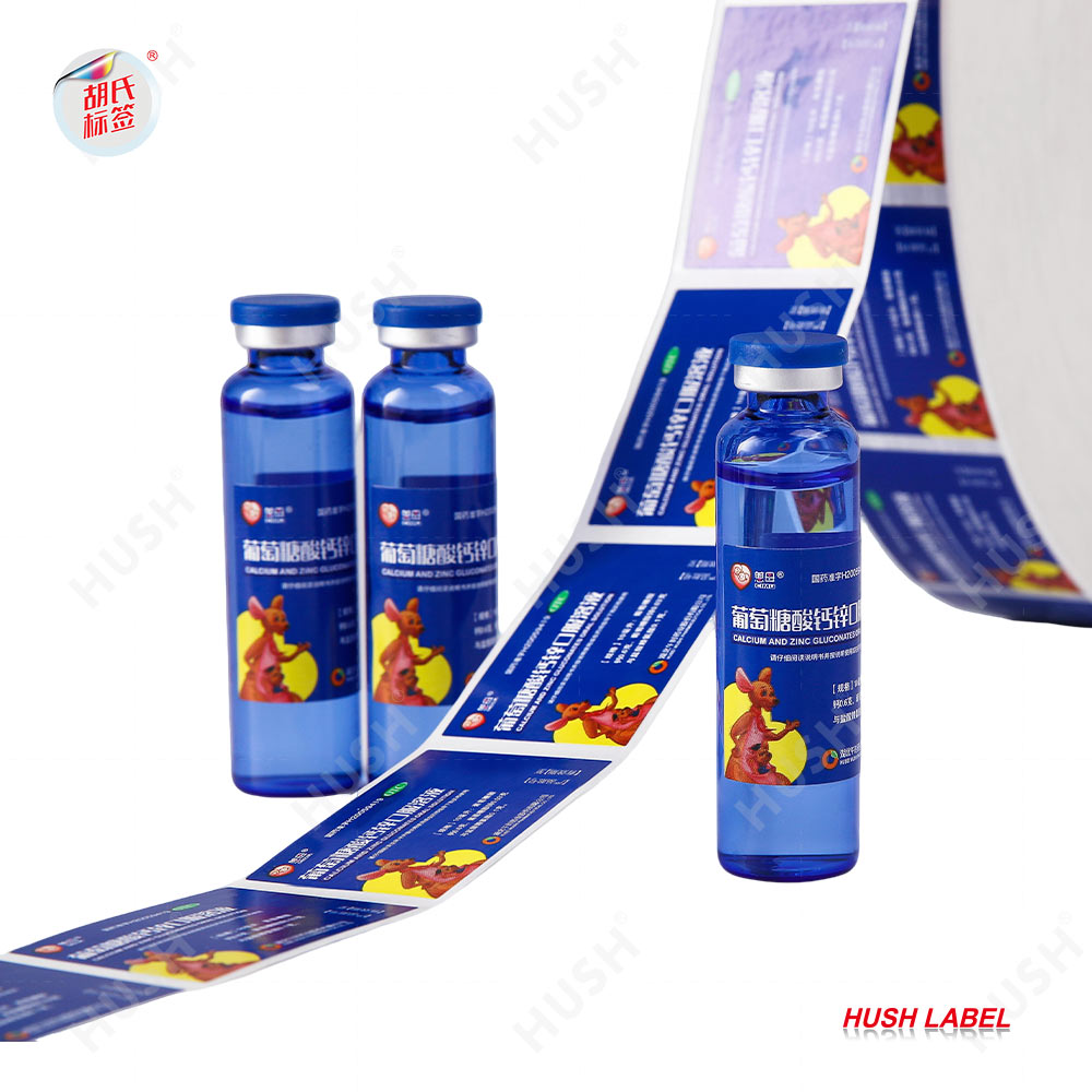 Customizable Oral Liquid Vials with Sticker Labels for Glass Bottle Outer Packaging