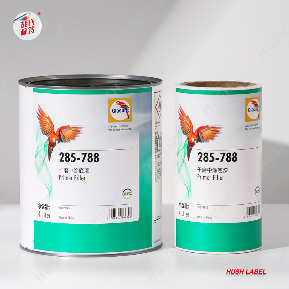 Self-adhesive Label Colorful Chemical Paint Waterproof Label Sticker for Plastic