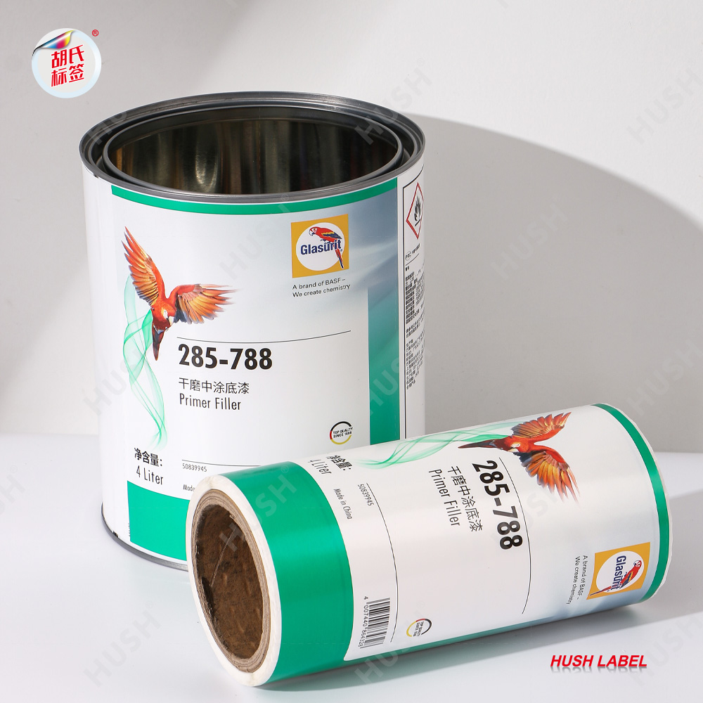 Self-adhesive Label Colorful Chemical Paint Waterproof Label Sticker for Plastic Bucket and Metal Cans
