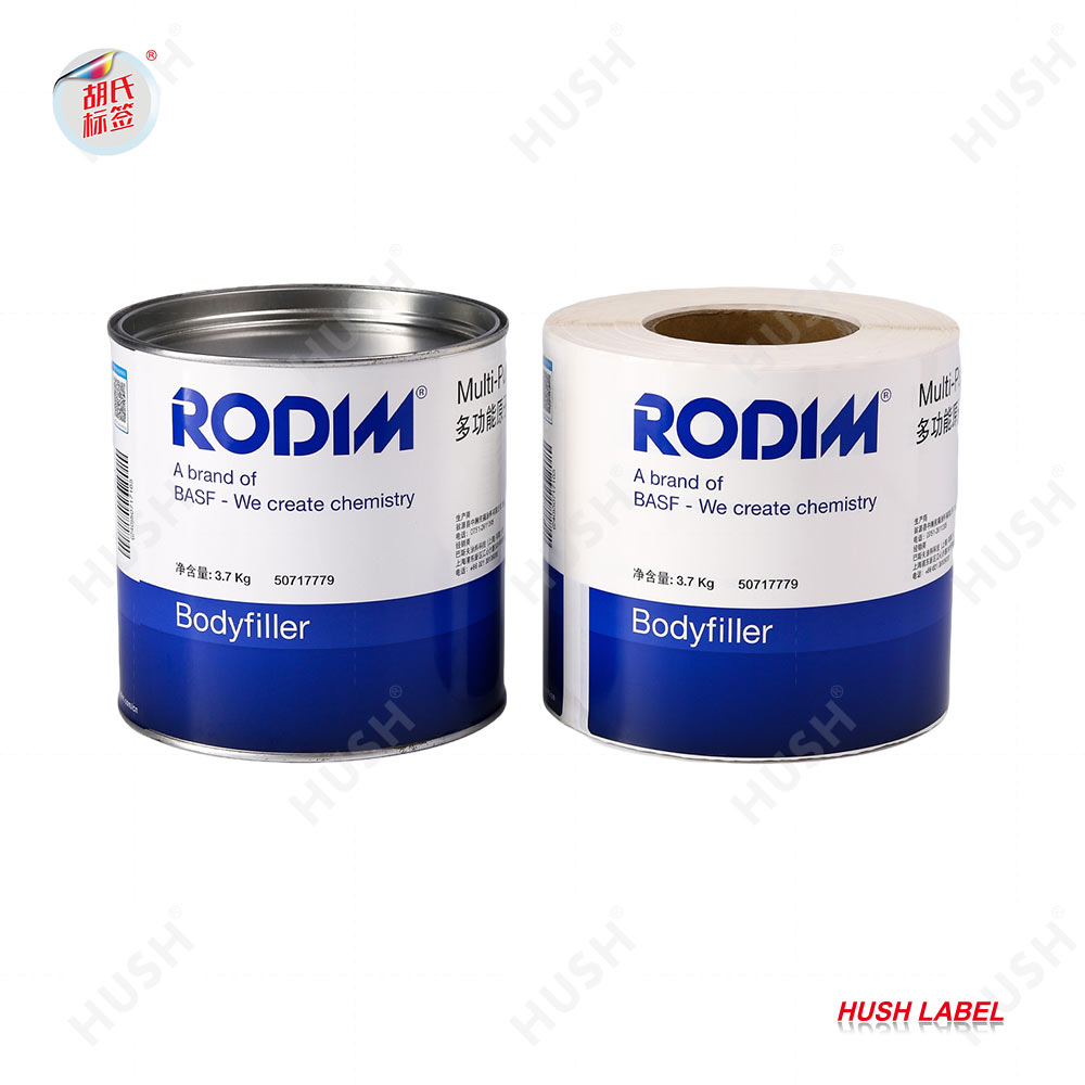 Self-adhesive Waterproof Labels with Strong Adhesion Customizable Colorful Chemical Stickers for Plastic Buckets & Metal Cans