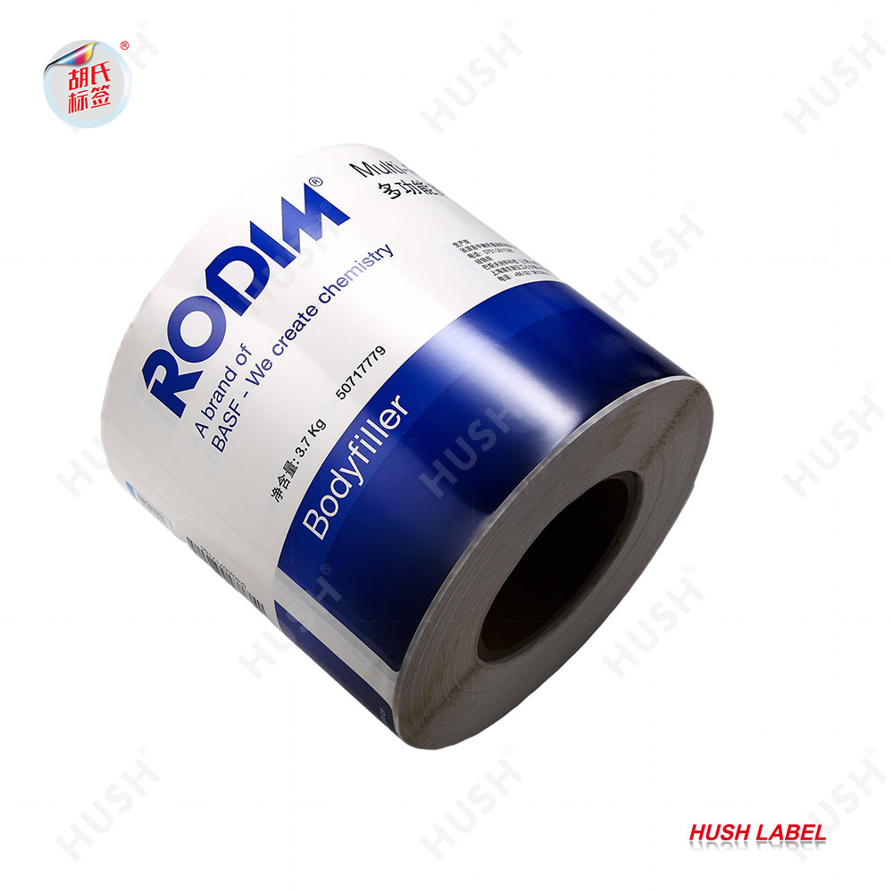 Self-adhesive Waterproof Labels with Strong Adhesion Customizable Colorful Chemical Stickers for Plastic Buckets & Metal Cans