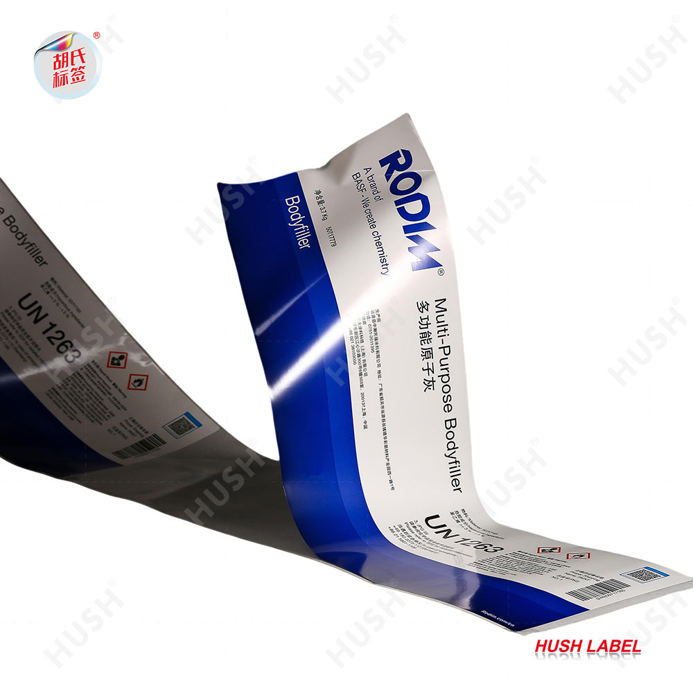 Self-adhesive Waterproof Labels with Strong Adhesion Customizable Colorful Chemical Stickers for Plastic Buckets & Metal Cans