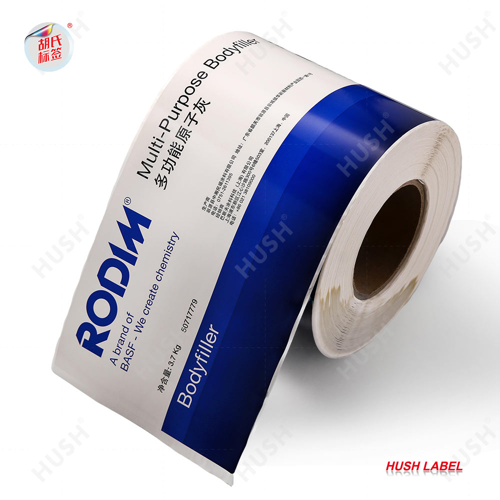 Self-adhesive Waterproof Labels with Strong Adhesion Customizable Colorful Chemical Stickers for Plastic Buckets & Metal Cans
