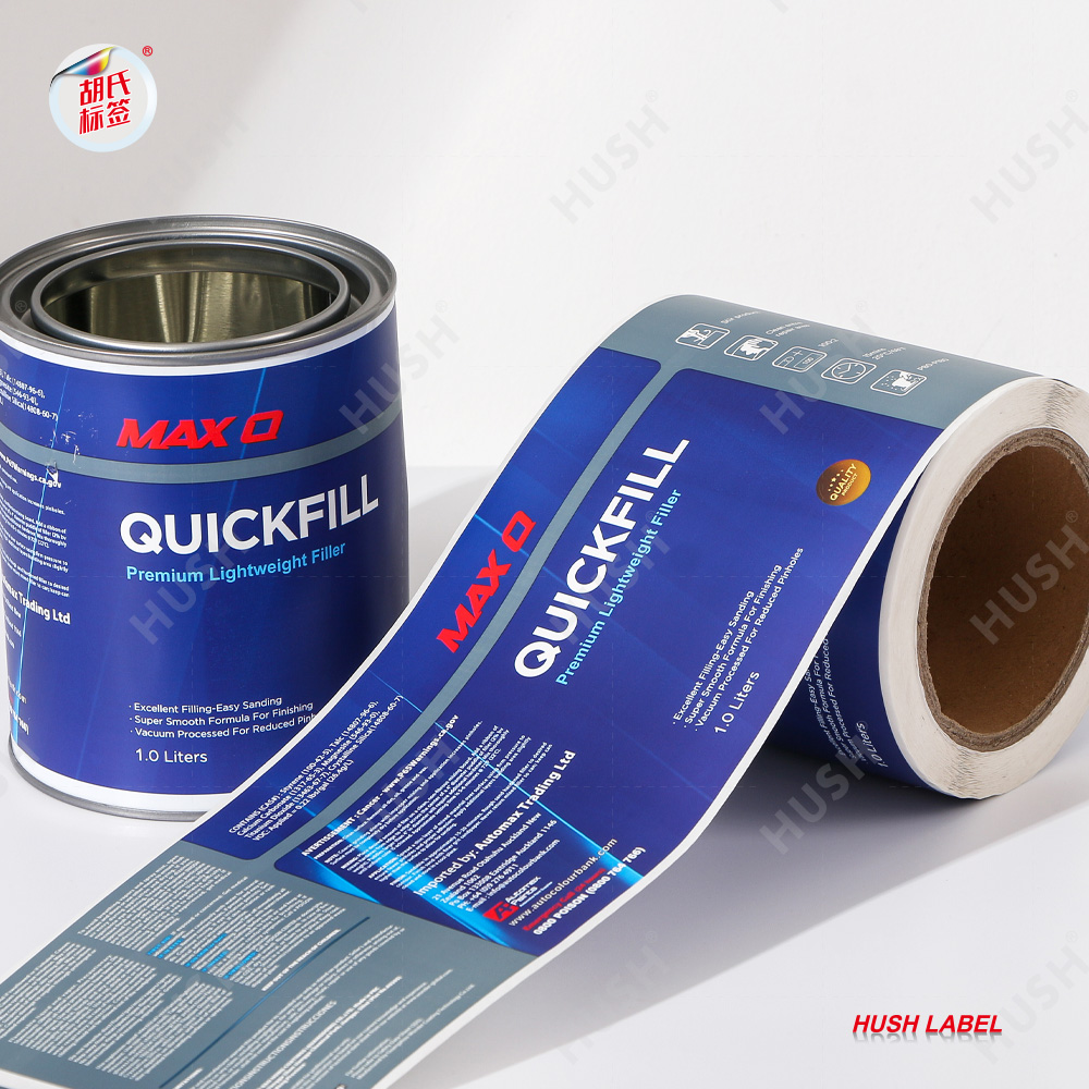 Custom Self-adhesive Plastic Bucket Label Colorful Chemical Paint Waterproof Lab