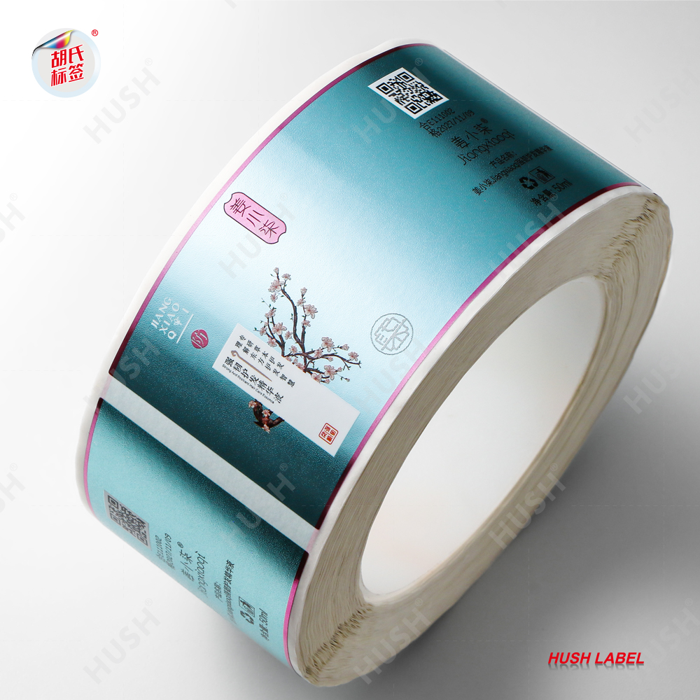 Custom Holographic Durable Vinyl Skincare Cosmetic Labels Stickers Waterproof Pr