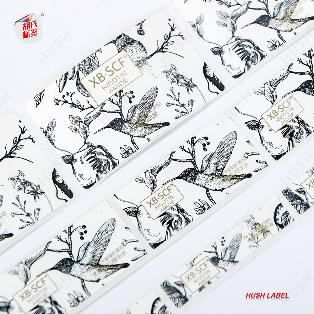 Personalized Self-Adhesive Strong Adhesive Custom Bottle Label Ticker for Cosmetics Label Sticker