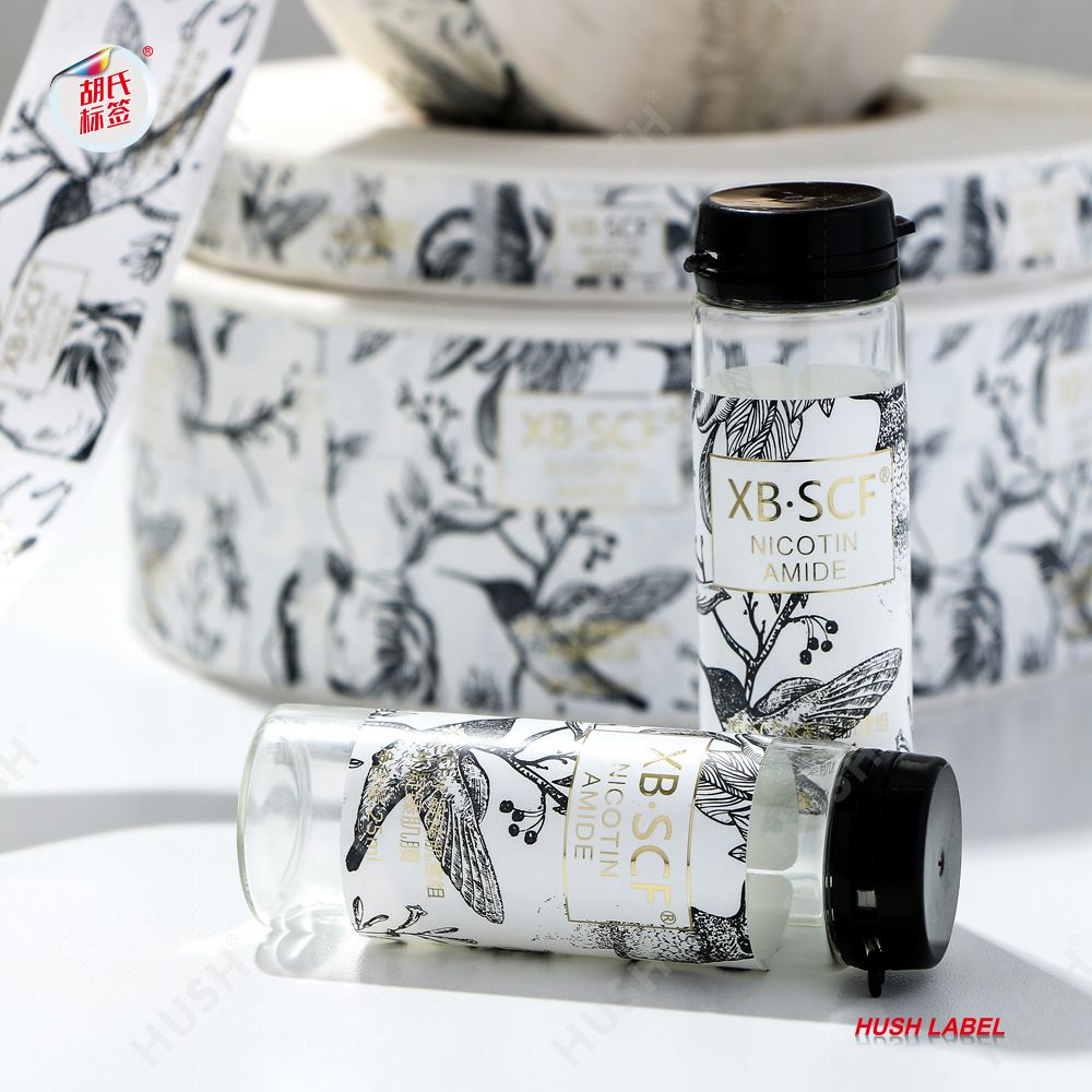 Personalized Self-Adhesive Strong Adhesive Custom Bottle Label Ticker for Cosmetics Label Sticker