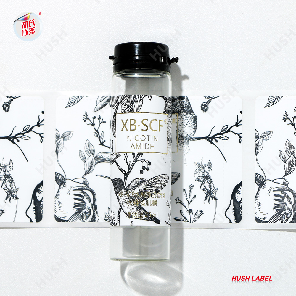 Personalized Self-Adhesive Strong Adhesive Custom Bottle Label Ticker for Cosmetics Label Sticker