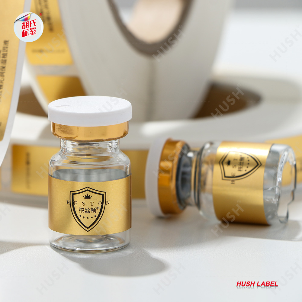 Custom Printed Waterproof Self Adhesive Labels for Cosmetic Bottles Shape Personalized for Skincare Label