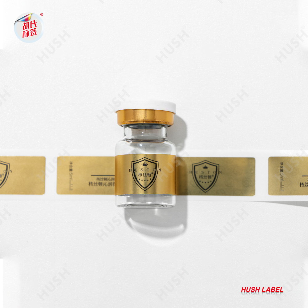 Custom Printed Waterproof Self Adhesive Labels for Cosmetic Bottles Shape Personalized for Skincare Label