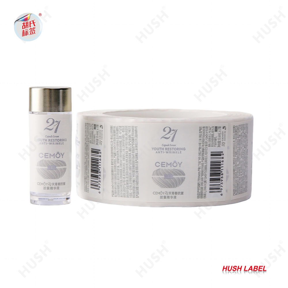 Custom Holographic Durable Waterproof Oil Proof Scratch off UV Resistant Self-Adhesive Beverage Packaging Double-Layer Label