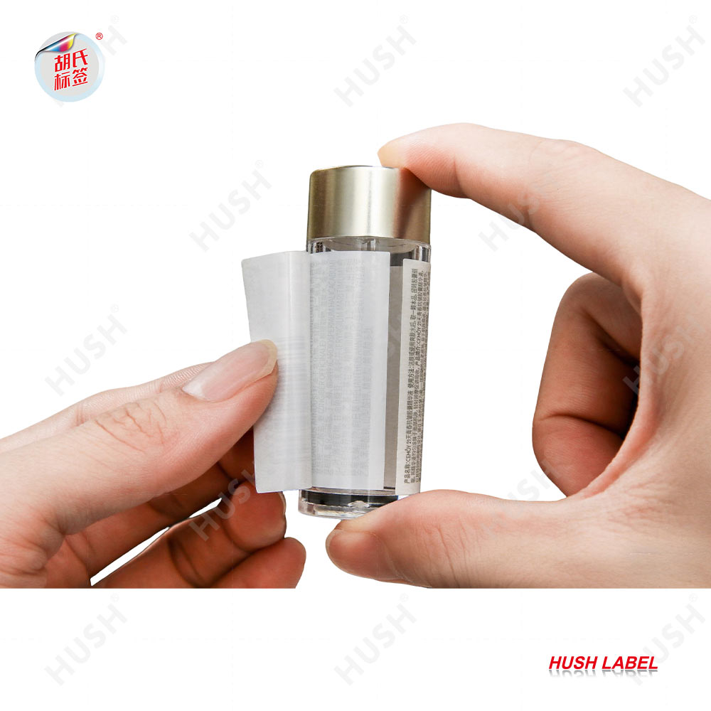 Custom Holographic Durable Waterproof Oil Proof Scratch off UV Resistant Self-Adhesive Beverage Packaging Double-Layer Label